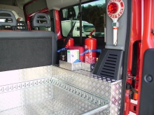 Fiat Ducato Kastenwagen mit Feuerwehr-Innenausbau. Fiat Ducato Kastenwagen mit Feuerwehr-Innenausbau.