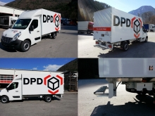 Renault Master mit Sandwich-Leichtbau-Kofferaufbau.