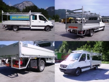 MB Sprinter mit Zimmerei-Aufbau.