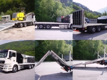 Sonderaufbau mit hydraulischer Laderampe mit 9.000 kg(!) Traglast für den Transport von Asphalt-Fräsmaschinen. Sonderaufbau mit hydraulischer Laderampe mit 9.000 kg(!) Traglast für den Transport von Asphalt-Fräsmaschinen.