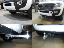 FORD RANGER mit abnehmbarer Front-Anhängerkupplung/Rangierkupplung. FORD RANGER mit abnehmbarer Front-Anhängerkupplung/Rangierkupplung.