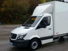 Mercedes Benz Sprinter mit 3D-Dachspoiler. Mercedes Benz Sprinter mit 3D-Dachspoiler.