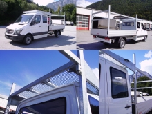 MB Sprinter mit Werkspritsche und Zimmerei-Aufbau. MB Sprinter mit Werkspritsche und Zimmerei-Aufbau.